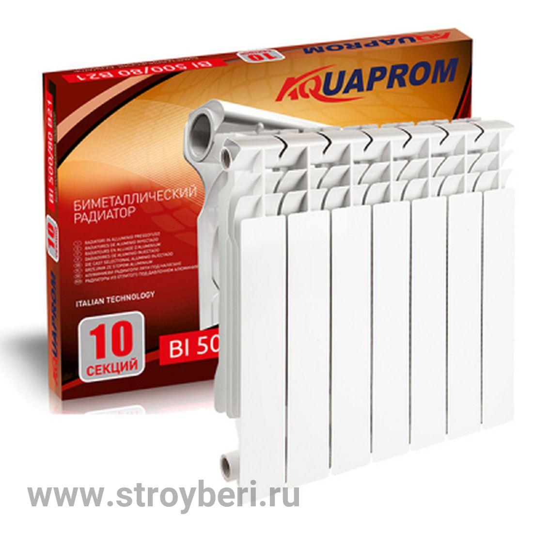 Радиатор биметаллический AQUAPROM/FIRENZE 80*500 10 сек