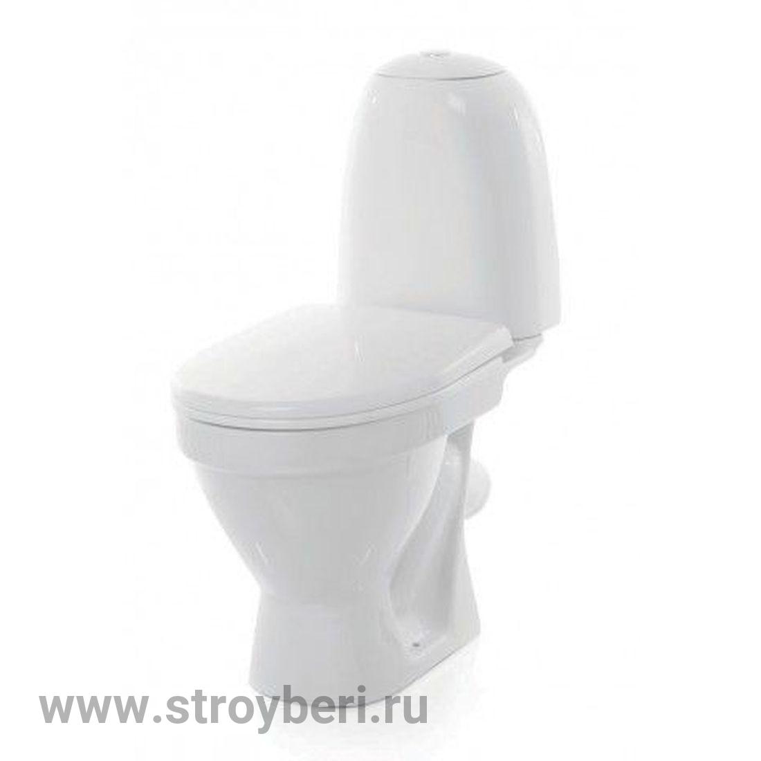 Унитаз-компакт 'Виктория' эконом (кос, нижн, арм.Уклад, сид.полипропилен) (Sanita)