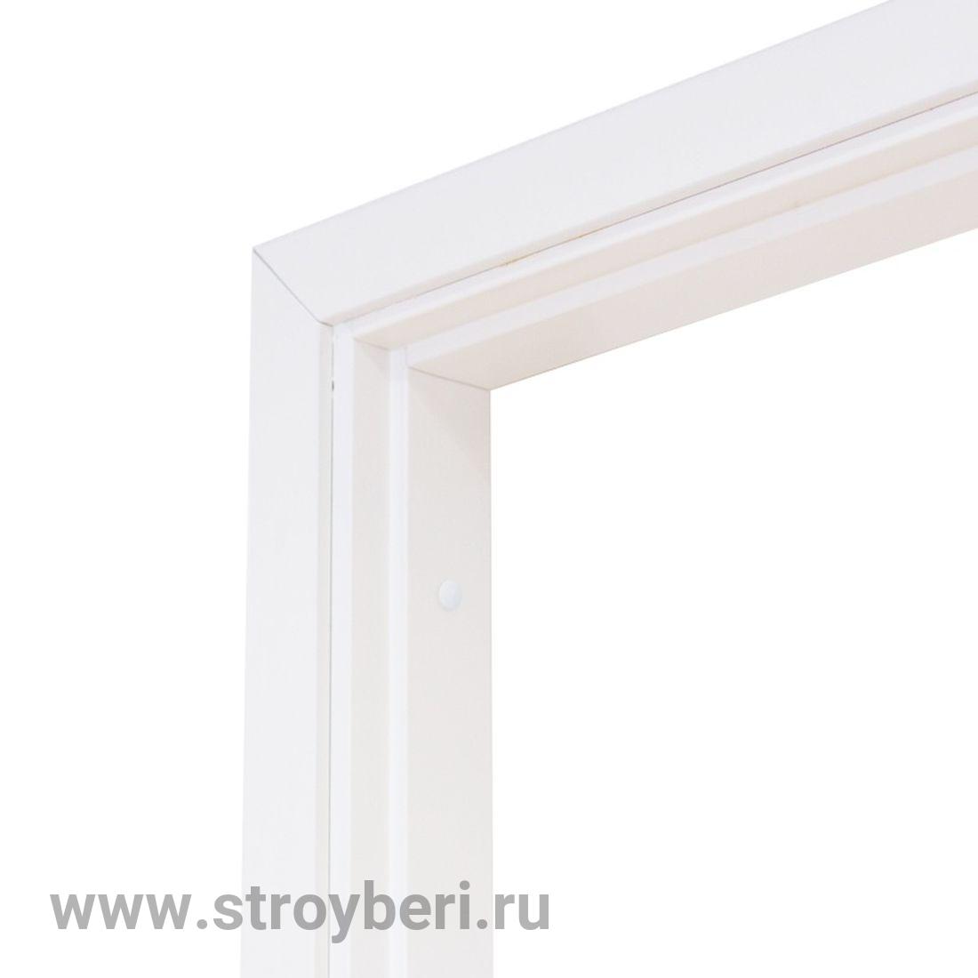 ОЛОВИ Дверная коробка 9х21 белая (с притвором)