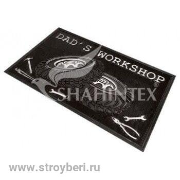 Коврик резиновый 45*75 SH07 серебро