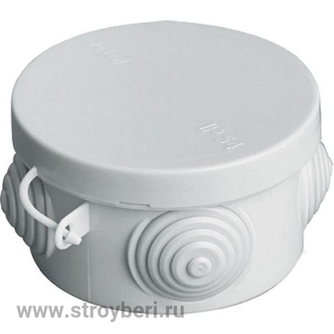 SQ1401-0501 Распаячная коробка ОП D65х40мм, крышка, IP54, 4вх. инд. штрихкод TDM