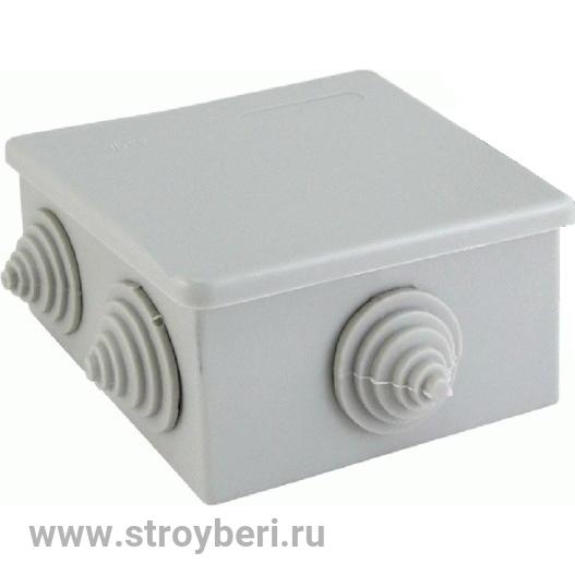SQ1401-0502 Распаячная коробка ОП D85х40мм, крышка, IP54, 4вх. инд. штрихкод TDM