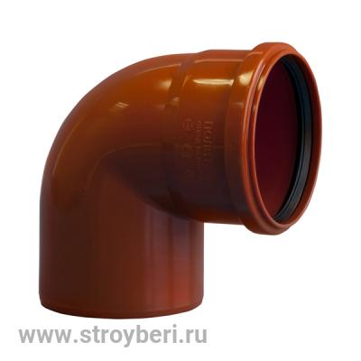 НАРУЖ 110 отвод угол 87,5 ПП ПОЛИТЭК