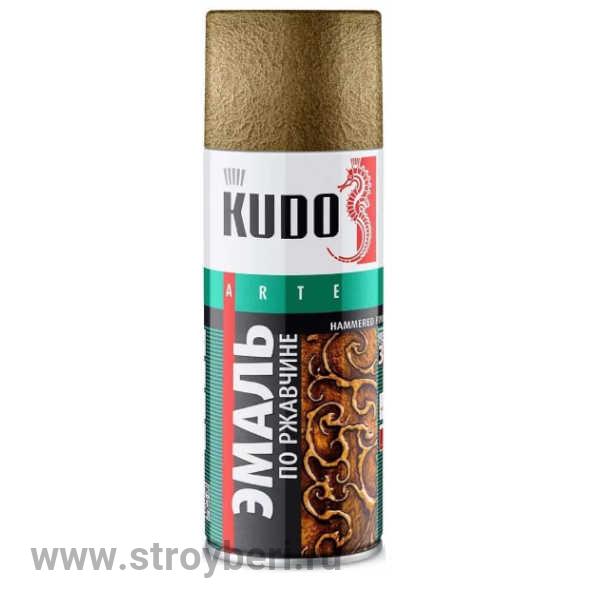 KU-3009 Эмаль аэрозольная КУДО молотковая черно-бронзовая 0.52л