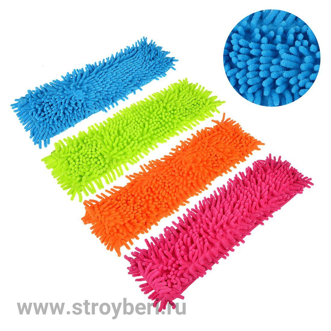 Насадка д/мытья пола МАМОНТЁНОК м/фибра -полоски 100гр Син-бел /50/ MB-100