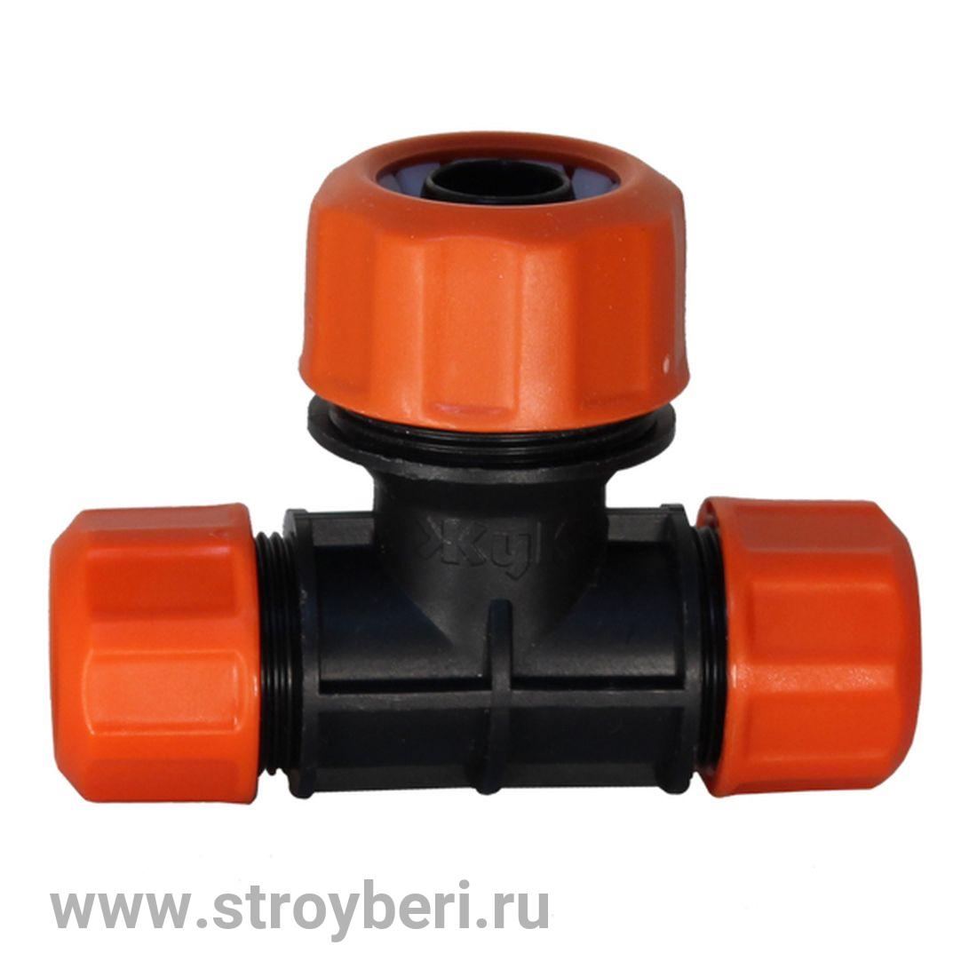 Тройник 1/2х1/2х3/4 цанговый ЖУК /25/200/ 4046-00