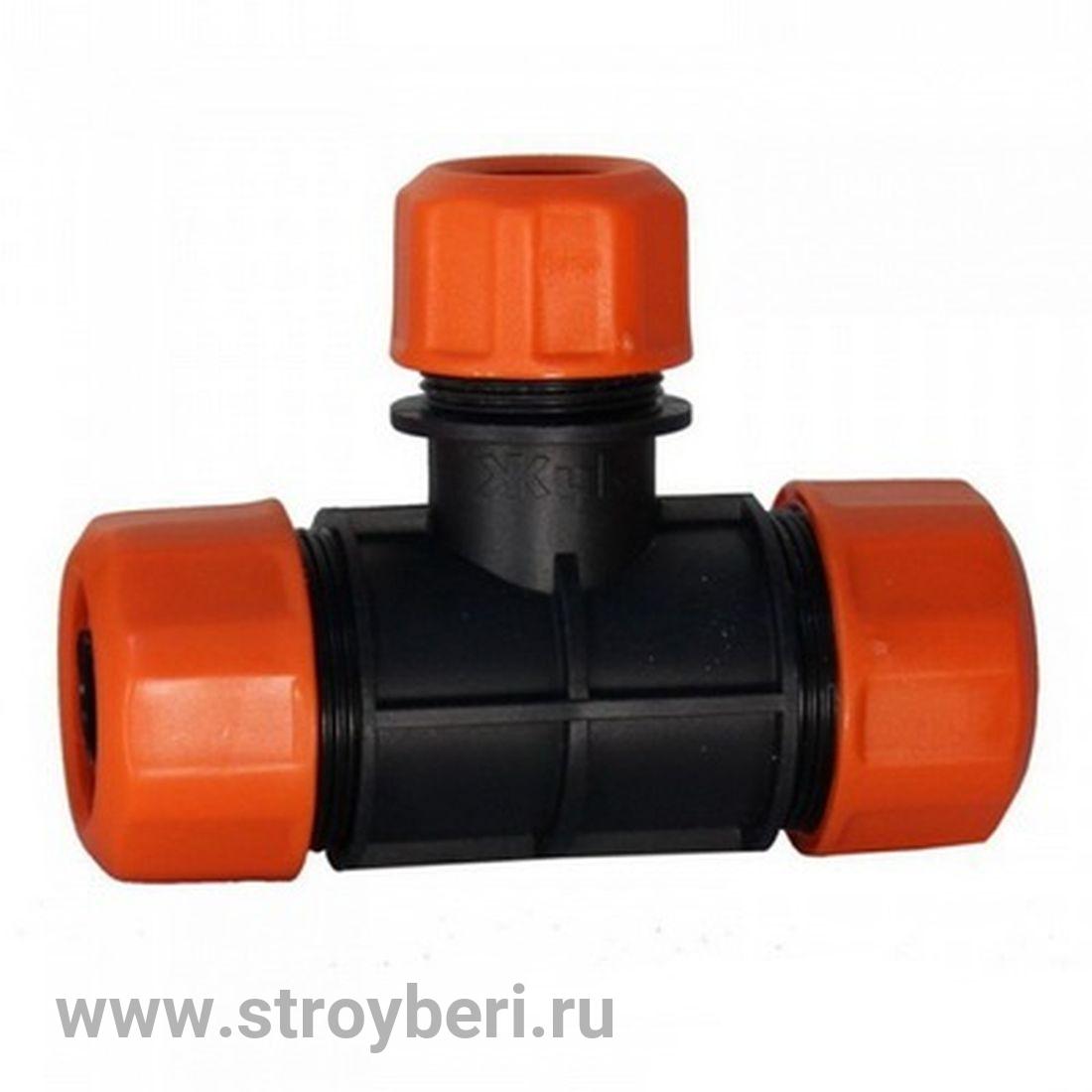 Тройник 3/4х3/4х1/2 цанговый ЖУК /25/150/ 4039-00