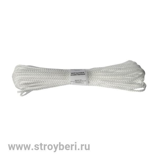 Шнур хозяйственный белый д.6 по 20 м/п