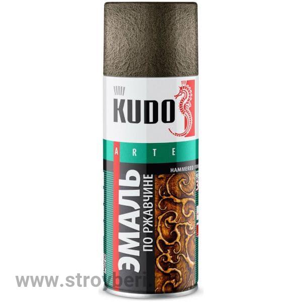 KU-3005 Эмаль аэрозольная КУДО молотковая серебристо-серо-коричневая 0.52л