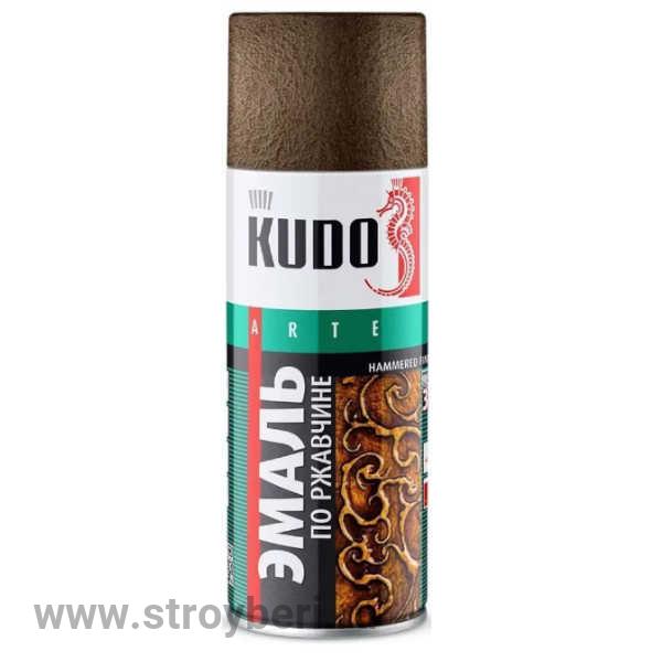 KU-3015 Эмаль аэрозольная КУДО молотковая черная медь 0.52л