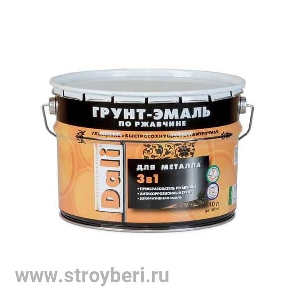 DALI Грунт-эмаль по ржавчине Синий RAL5005 10л