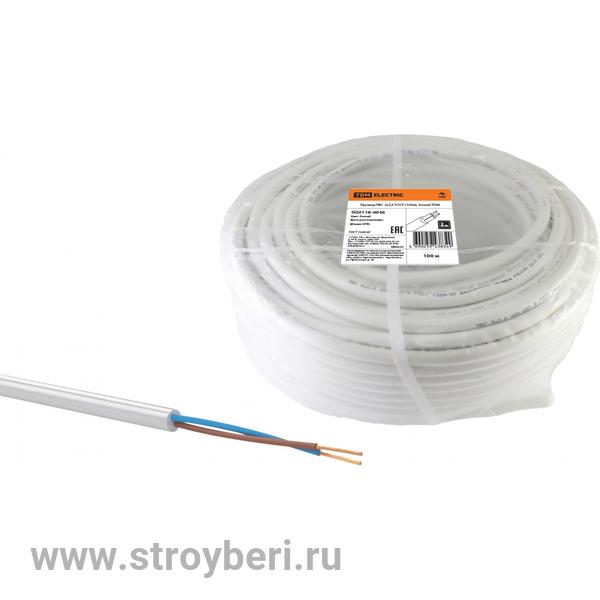SQ0118-0036 Провод ПВС 2х2,5 ГОСТ (100м), белый TDM