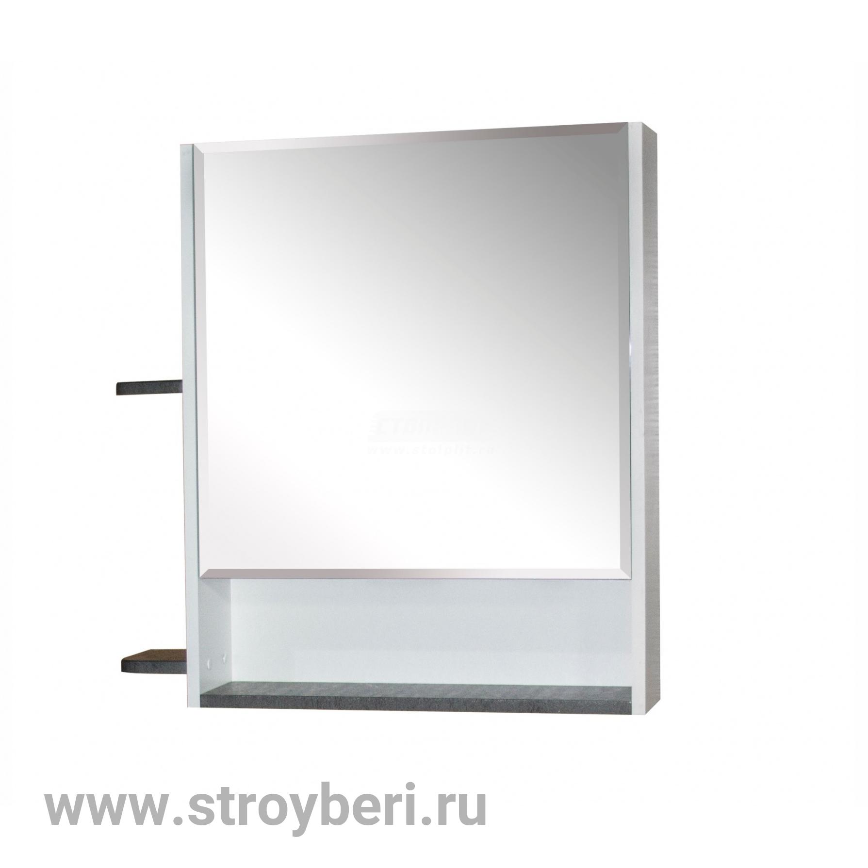 Шкаф навесной 'Сура 70' без подсветки, с полками (ПВХ)