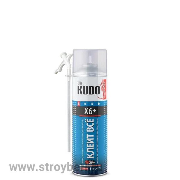 KUPH06B6UAU Клей-пена универ.монтажный всесезонный KUDU КЛЕИТ ВСЕ X6+ 650 мл Д