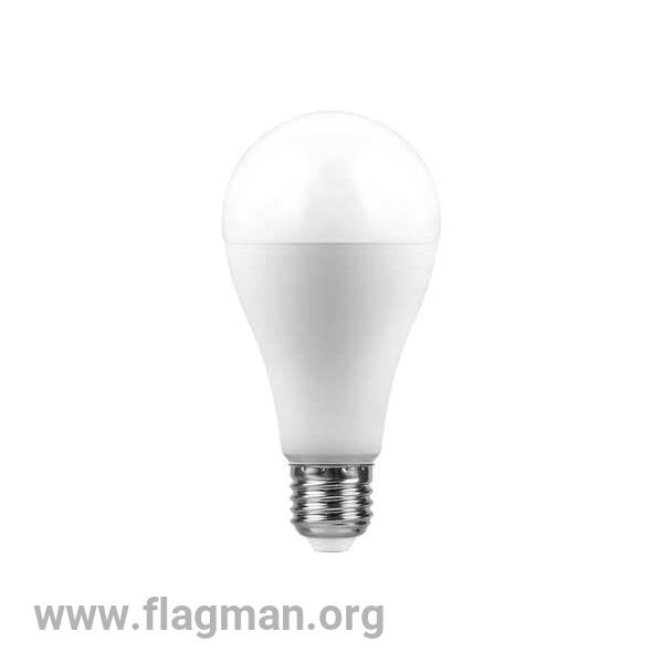 25791 Feron LB-100 E27 25W 4000K 2150Lm A65 лампа светодиодная шар 135*65мм 1/10/100