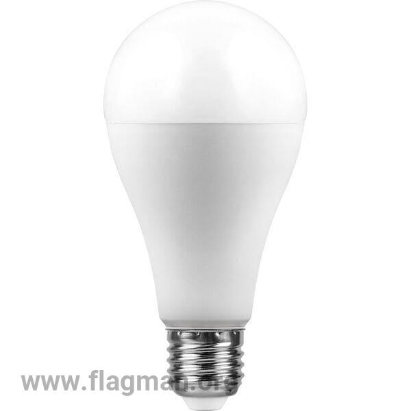 25792 Feron LB-100 E27 25W 6400K 2200Lm A65 лампа светодиодная шар 135*65мм 1/10/100