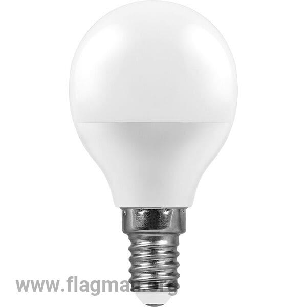 25805 Feron LB-550 E27 9W 4000K 820Lm 230V лампа светодиодная G45 шарик 1/10/100