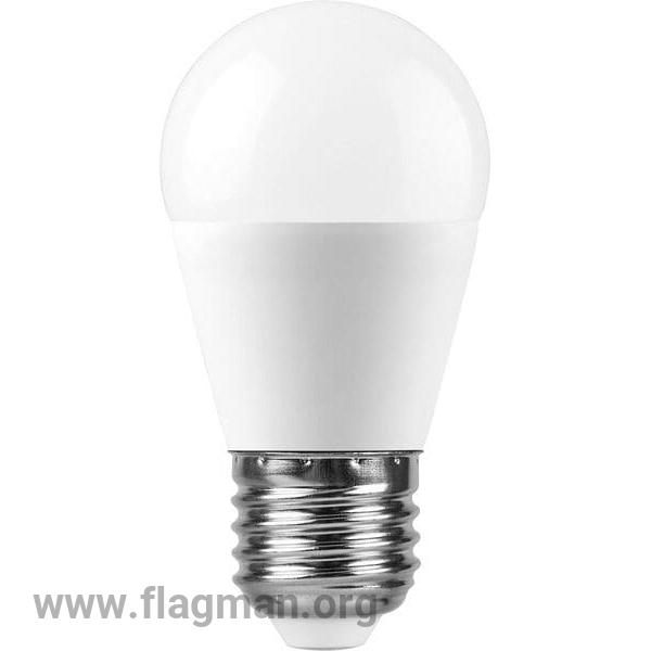 25949 Feron LB-750 E27 11W 2700K 915Lm 230V G45 лампа светодиодная шарик 90*45мм 1/10/100