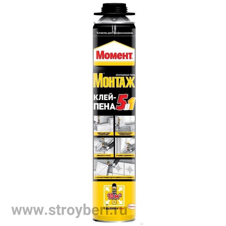 3003646 Момент Монтаж 5в1 клей-пена проф., 750мл