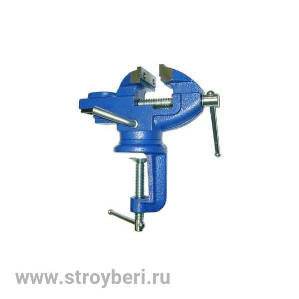 Тиски мини 50 мм с поворотным механизмом с наковальней