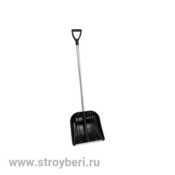 Лопата снег пласт с ал. планк, ал.чер V- ручка АВТОМОБИЛЬНАЯ Авто BAZA Ч сборно-разборная с фикс.