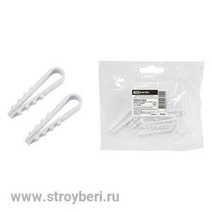 SQ0539-0026 Дюбель-хомут ДХК-18 для круглого кабеля 11-18мм нейлон белый (10шт) TDM