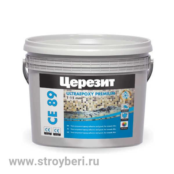 Затирка двухкомпонентная Церезит CE-89/2,5 кг Серый жемчуг 809 эпоксидная