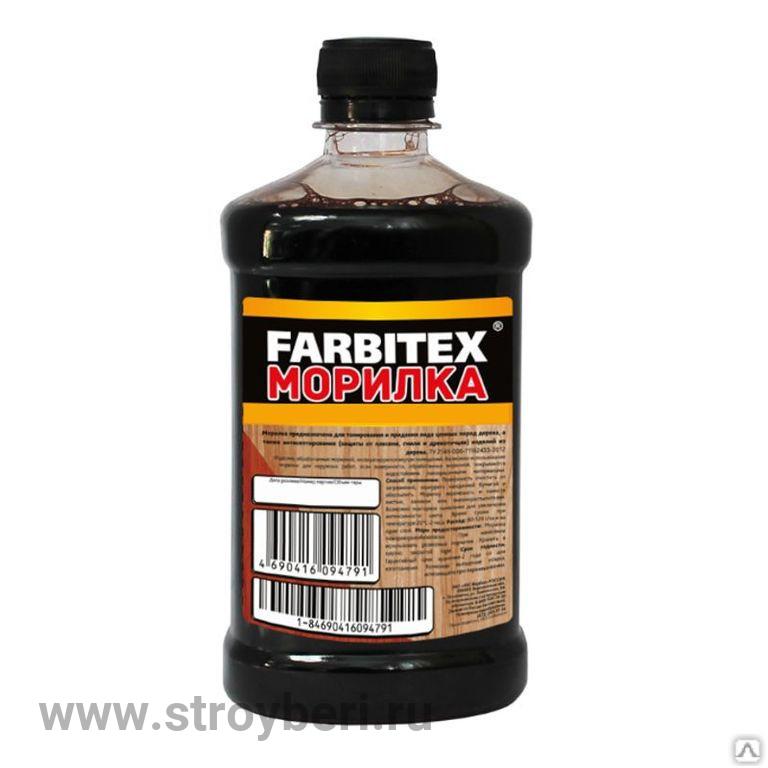 Морилка деревозащитная водная (0,5 л) дуб FARBITEX