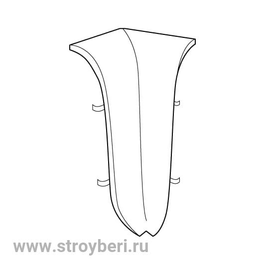 Угол внутренний ROYCE 80 мм 339 Мрамор светлый