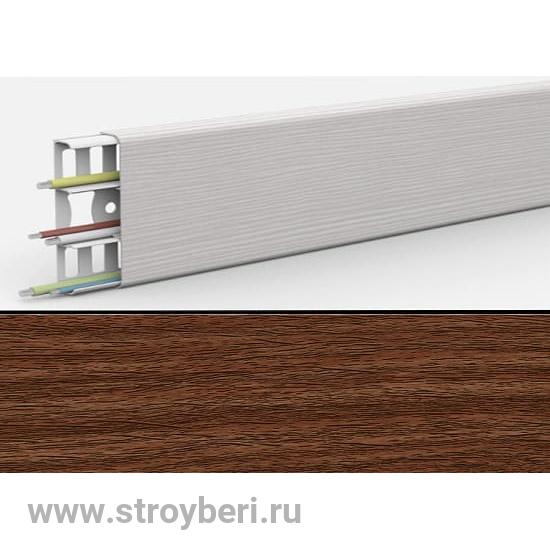 Наличник с кабель-каналом ИДЕАЛ ДЕКОНИКА 291 Орех 70мм 2.2