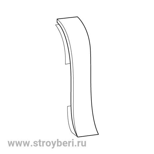 Соединитель ROYCE 80 мм 340 Мрамор темный