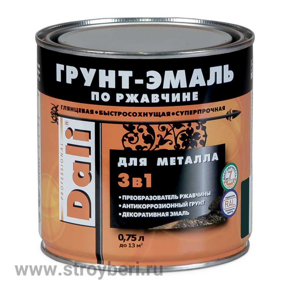 DALI Грунт-эмаль по ржавчине Оранжевый RAL2004 0.75л