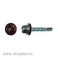 Саморез кровел. цв. RAL3011 кр-корич 5,5\25 (200) ЦБ