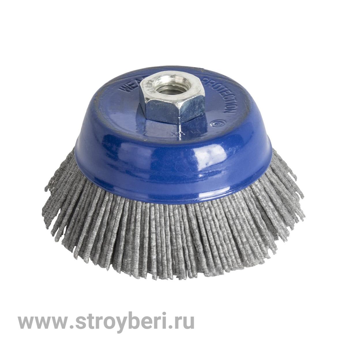 242-632 Кордщетка для МШУ чашеобразная абразивная ПРАКТИКА 65 мм М14