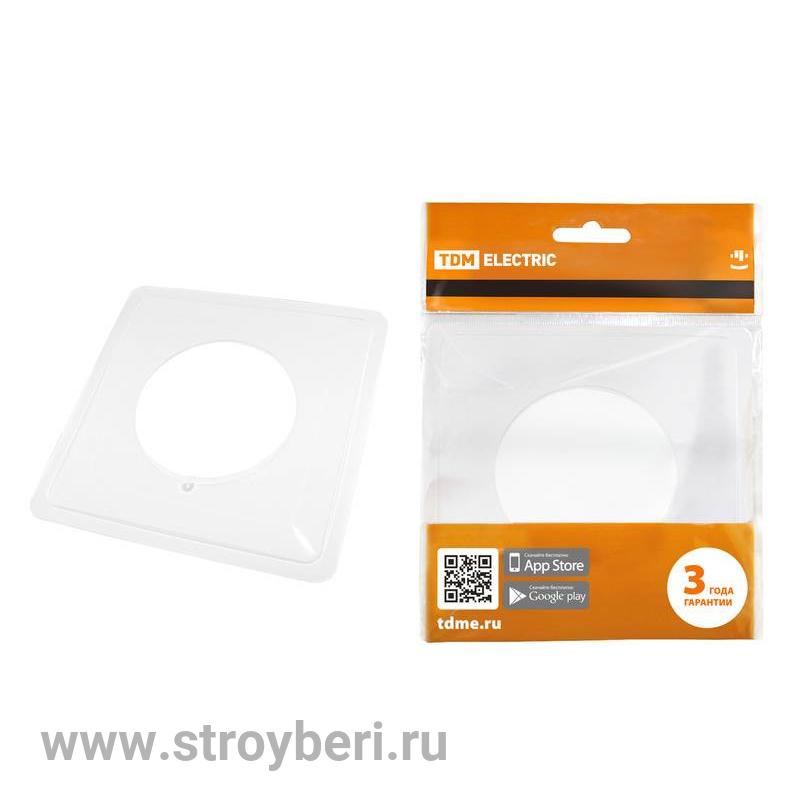 SQ1822-0002 Одноместная защитная рамка для выключателей или розеток для защиты обоев 130х130 мм, бел