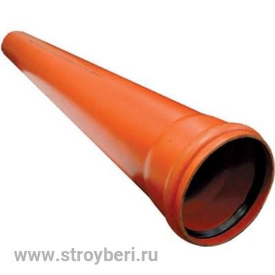 НАРУЖ 110 труба 1 м ПП ПОЛИТЭК (толщ. стенки 3,4) рыж