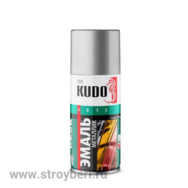 KU-1026.1 Аэрозольная краска КУДО серебро 0.21л