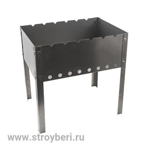 Мангал разборный 'Пикник' 500х300х140х0,5мм (в пленке)