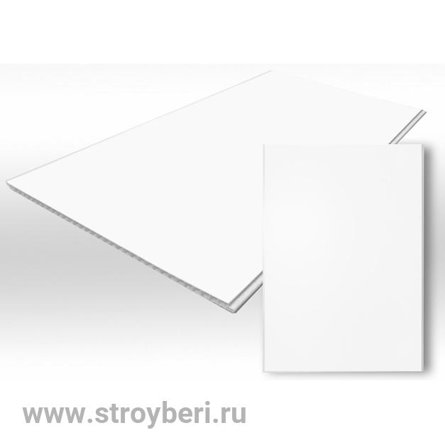Панели ПВХ 250х3000 Белый глянец (0.75м2)