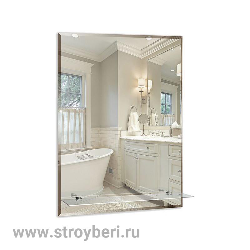 Зеркало MIXLINE 'Модерн-Люкс' 495*685 с полкой и фацетом