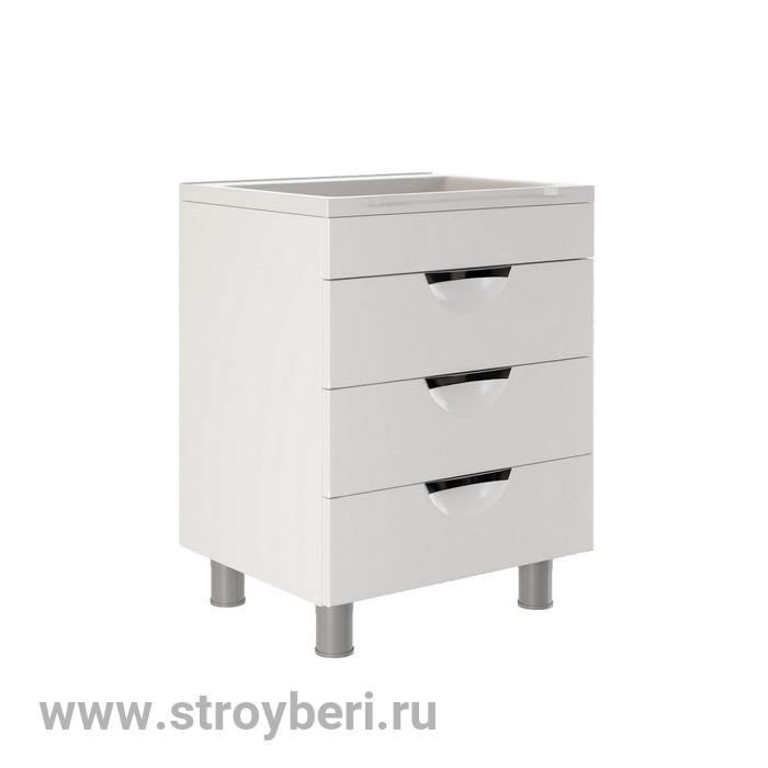 Тумба д/ванной 'ЭТЬЕН-58' под ум. Andrea 58 (ПВХ-фасад, корпус)