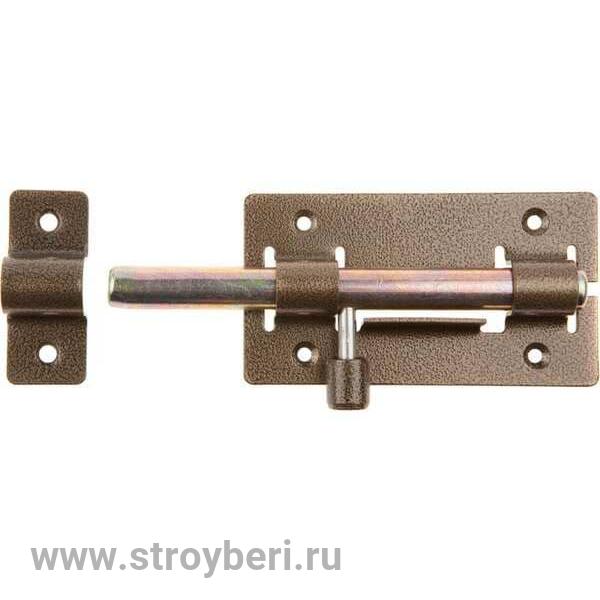 Задвижка дверная ЗД 01 пол.бронза /20/ г. Кунгур