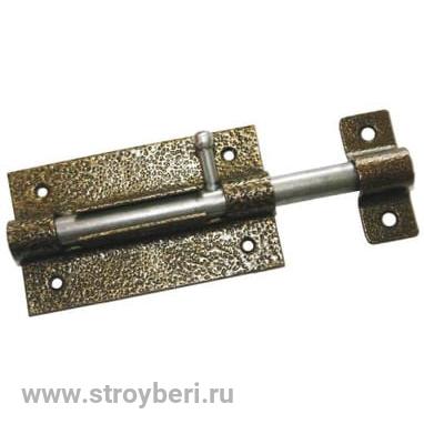 Задвижка дверная ЗД 09 пол. медь /20/ г. Кунгур