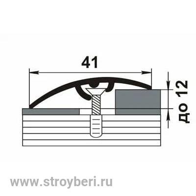 Профиль разноуровневый ламинированный ЛР 06.900.4822