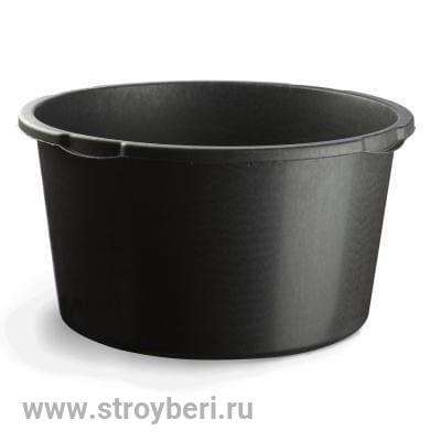 Таз пл.строительный круглый 60 л. резинопластик