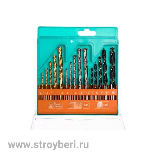 1055-01-SS4 Набор сверл УНИВЕРСАЛЬНЫЙ: 6шт ПО МЕТАЛЛУ, 5шт ПО БЕТОНУ, 5шт ПО ДЕРЕВУ Sturm!