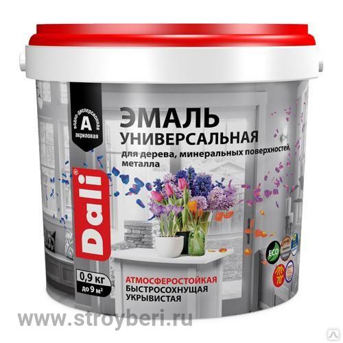 DALI Эмаль универсальная гл. База А RAL 9010 0.9кг