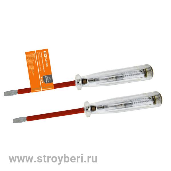 SQ1015-0002 Отвертка-пробник (индикатор) 150 мм, 100-500В 'ЭкспертЭлектрик' TDM