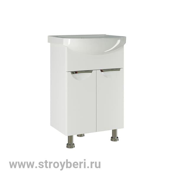 Тумба д/ванной 'ЭТЬЕН-55' под ум. Элеганс 55 (ПВХ-фасад, корпус)