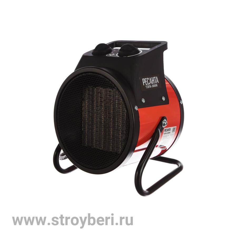 Тепловая электрическая пушка ТЭПК-3000K (керам.нагревательный элемент,круглая) Ресанта